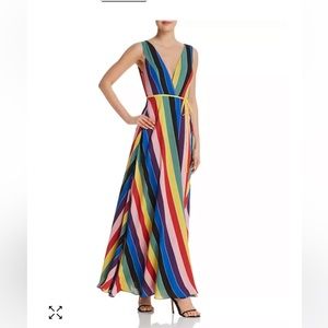 Rainbow Striped Maxi Wrap Dress - 100% Exclusive
